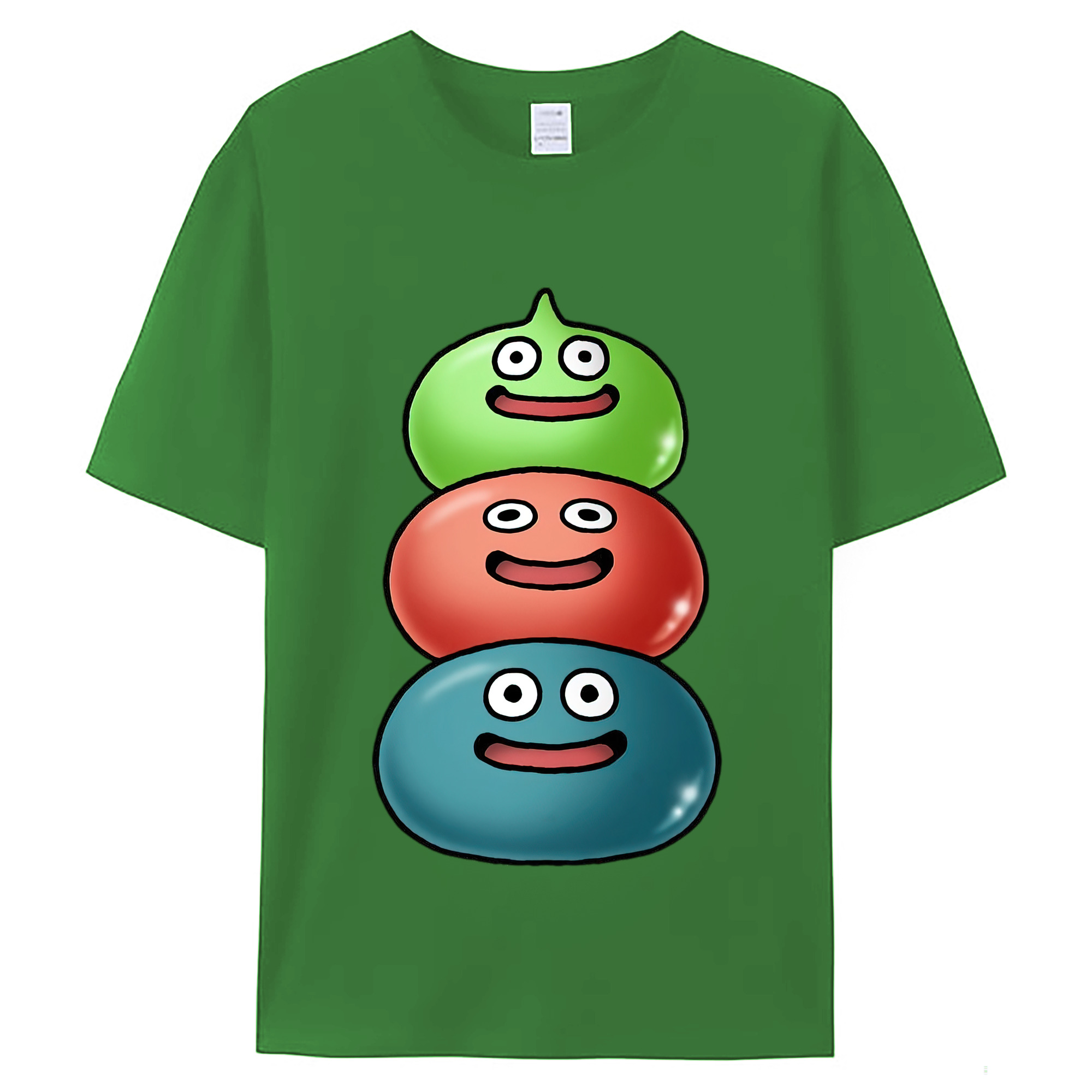 （画像用） ドラゴンクエスト Doragon Kuesuto Dragon Quest レディースカジュアルプリントTシャツ（綿100％）